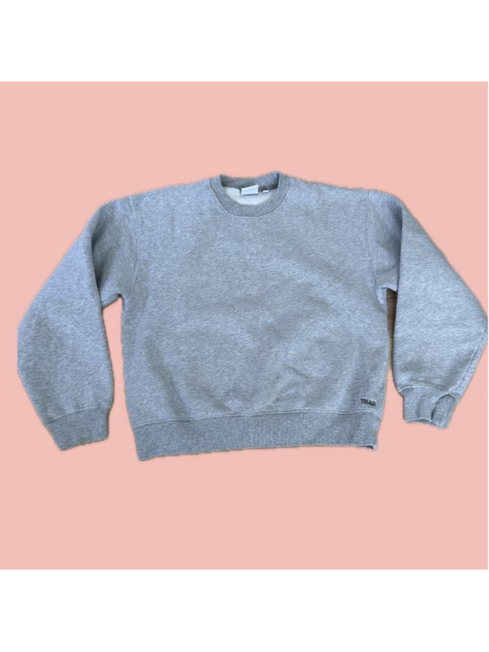TNA Sweatfleece Cozy Fleece Crewneck Sweatshirt Grey Size S Perfect Fit